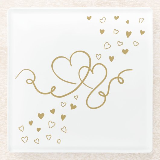 Zwei Herzen  ガラスコースター (正面)