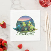 Zwei kleine Dinos - Born Wild  スタンダードランチョンナプキン (インサイチュ)