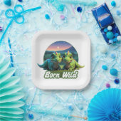 Zwei kleine Dinos - Born Wild  ペーパープレート (パーティー)