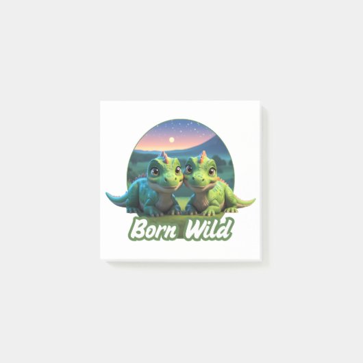 Zwei kleine Dinos - Born Wild  ポストイット (正面)