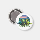 Zwei kleine Dinos - Born Wild マグネット (正面/裏面)