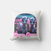 Zwei kleine süße Ponys - Magic Queen クッション (正面)
