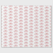 Zwei rote verbundene Herzen -Rolle ラッピングペーパー (フラット)