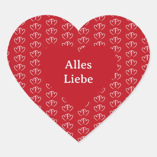 Zwei verbundene Herzen -  ハートシール