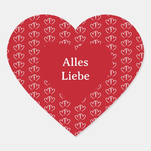 Zwei verbundene Herzen -  ハートシール (正面)