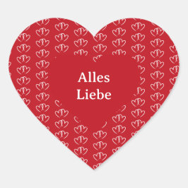 Zwei verbundene Herzen -  ハートシール