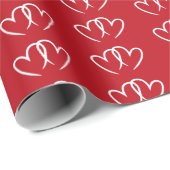 Zwei verbundene Herzen - Rolle  ラッピングペーパー (ロールコーナー)