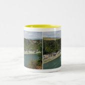 Zweifarbige Tasse gelb An der Loreley ツートーンマグカップ (中央)