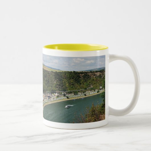 Zweifarbige Tasse gelb An der Loreley ツートーンマグカップ (右)