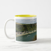 Zweifarbige Tasse gelb An der Loreley ツートーンマグカップ (左)