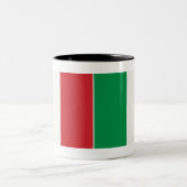 Zweifarbige Tasse schwarz Italien Fahne ツートーンマグカップ (中央)