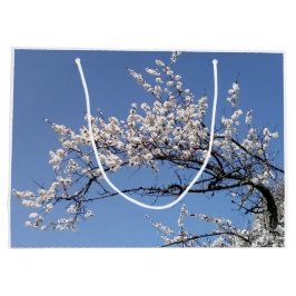 Zweig der Kirschblüte ラージペーパーバッグ