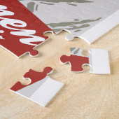 Zweisimmenのヴィンテージのスキー旅行広告の冬 ジグソーパズル (側面)