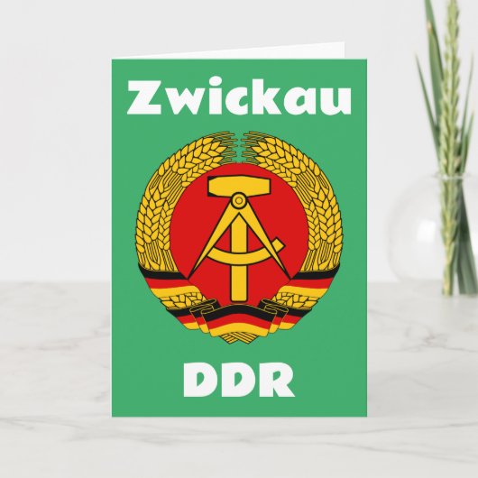 Zwickau, Deutsche Demokratische Republik, DDR, GDR カード (正面)