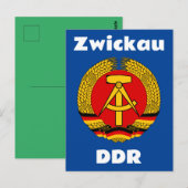 Zwickau, Deutsche Demokratische Republik, DDR, GDR ポストカード (正面/裏面)