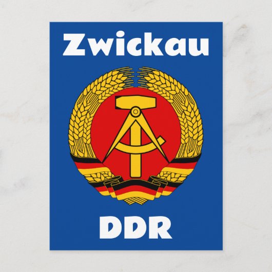 Zwickau, Deutsche Demokratische Republik, DDR, GDR ポストカード (正面)