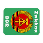 Zwickau, Deutsche Demokratische Republik, DDR, GDR マグネット (横)