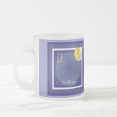 Zwillinge 21. Mai bis 21. Juni Tasse フロストグラスマグカップ (左)