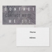 Zwisslは私をAdresscardの灰色連絡します 名刺 (正面/裏面)