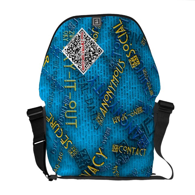 ZWOOKY QRのメッセンジャーバッグ メッセンジャーバッグ (裏面オープン)