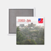 zWS008 UPOLO ISLAND, Apia, Samoa, Oceania,冷蔵庫 マグネット (正面/裏面)