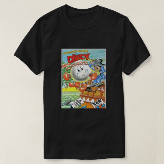 ZXスペクトラムトレジャーアイランドディジークラシック Tシャツ (デザイン正面)