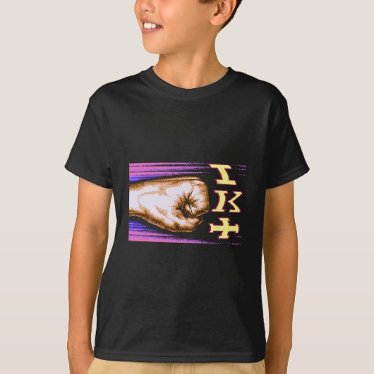 Zx Spectrum C64 空手 8ビット レトロ Tシャツ (正面)