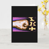 Zx Spectrum C64 Karate 8-bit Retro カード (黄色い花)