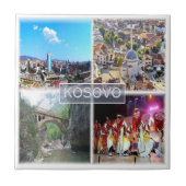 zXK005 KOSOVO、ヨーロッパ、 タイル (正面)