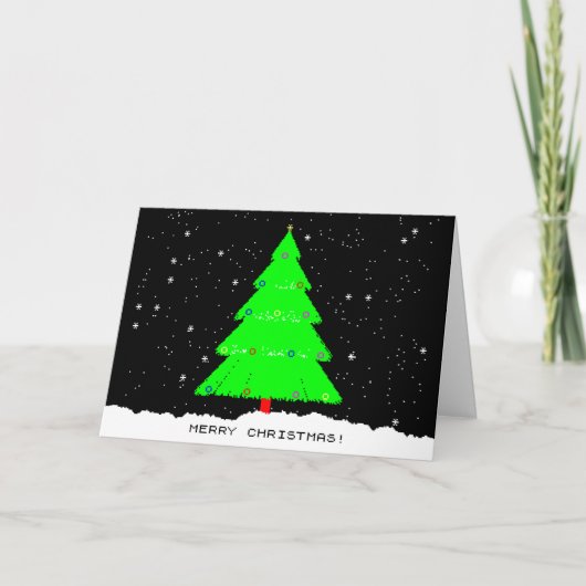 ZXSpectrumのクリスマス シーズンカード (正面)