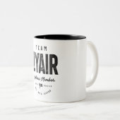 Zyair Lifetimeメンバパーソナライズされたー名Zyair ツートーンマグカップ (正面右)