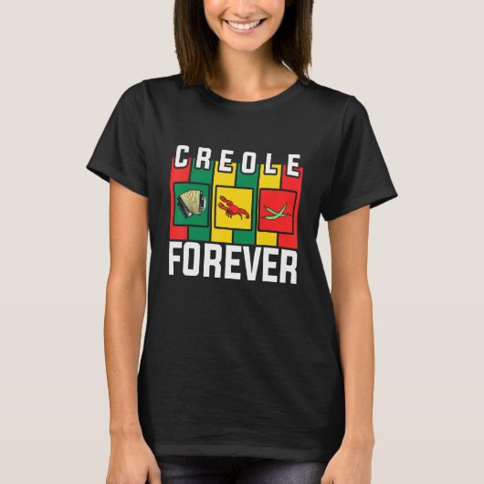 Zydeco Creole Forever Fan of Zydeco Music and Fest Tシャツ (正面)