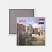 zYE010 YEMEN,パノラマ,アジア,冷蔵庫 マグネット (正面/裏面)
