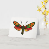 Zygaenaのカーニオリカ – ザクリプスキュラバーネット蛾 カード (黄色い花)