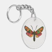 Zygaenaのカーニオリカ – ザクリプスキュラバーネット蛾 キーホルダー (正面左)