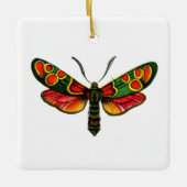 Zygaenaのカーニオリカ – ザクリプスキュラバーネット蛾 セラミックオーナメント (正面)