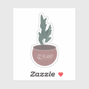ZZ ボタニカル ハウスプランツ 植木鉢 グリーン シール