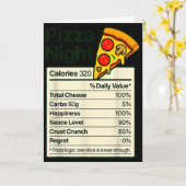 Zzaラバーナイト面白い栄養成分表示コスチューム用 カード (黄色い花)