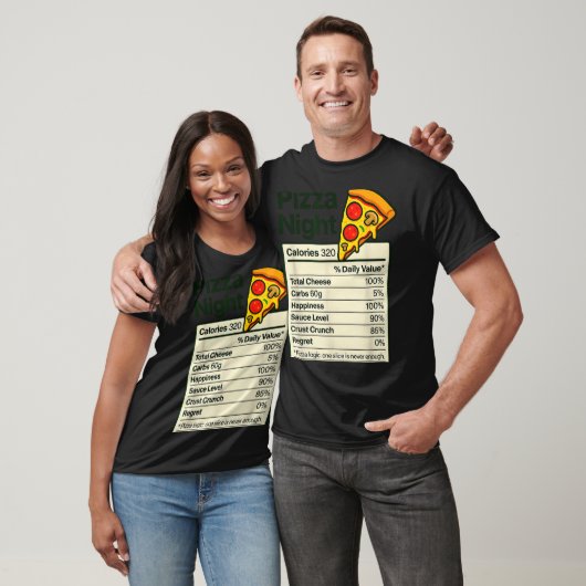 Zzaラーナイト面白い栄養成分表示コスチューム用 Tシャツ (ユニセックス)