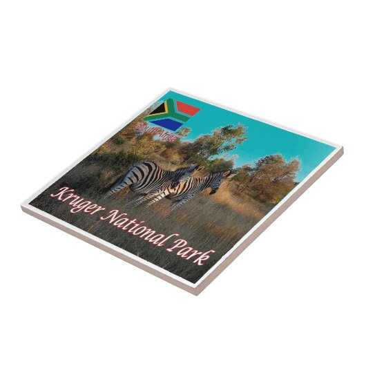 zZA004 KRUGEN国立公園、南アフリカ、 タイル (側面)