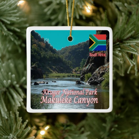 zZA005 SOUTH AFRICA, N.P.マクレケ・キャニオン， セラミックオーナメント (ツリー)