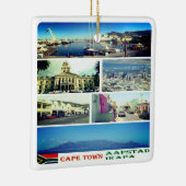 zZA007 CAPE TOWN, MOSAIC,南アフリカ, セラミックオーナメント (右)