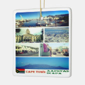 zZA007 CAPE TOWN, MOSAIC,南アフリカ, セラミックオーナメント (左)