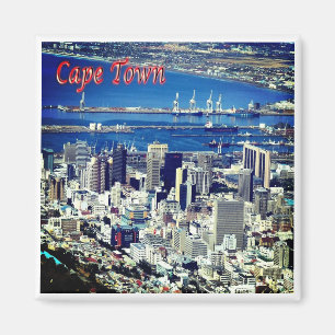 zZA008 CAPE TOWN, Aerial View,南アフリカ,冷蔵庫 マグネット