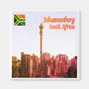 zZA016 JOHANNESBURG, Hillbrow,南アフリカ,冷蔵庫 マグネット
