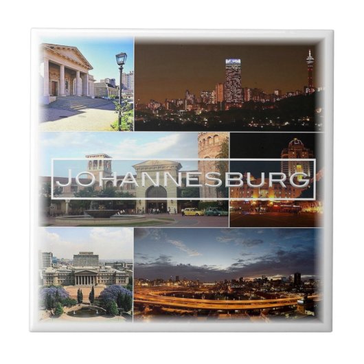 zZA028 JOHANNESBURG，モザイク，南， タイル (正面)