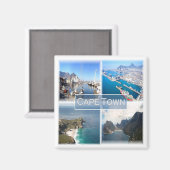 zZA031 CAPE TOWN，南アフリカ，冷蔵庫 マグネット (正面/裏面)