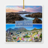 zZA033 CAPE TOWN，南アフリカ， セラミックオーナメント (裏面)