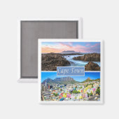 zZA033 CAPE TOWN，南アフリカ，冷蔵庫 マグネット (正面/裏面)