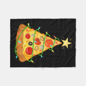 Zza Christmas Tree Zza Lover Gift フリースブランケット (正面(横))